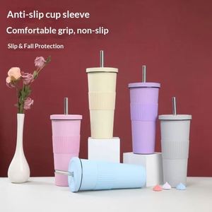 24oz 710ml High Quality BPA FREE Cross-Border 850ml Insulated Stainless Steel Thermal Insulation Tumbler Mug <b>Cup</b> with Straw - Product Image 3