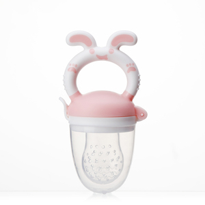 Mumlove Mangeoire en forme <span class=keywords><strong>de</strong></span> lapin pour fruits et légumes frais Tétine Mangeoire pour bébé en silicone sans BPA Mangeoire pour bébé - Product Image 6