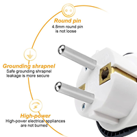 Adaptateur de voyage universel multi-prises UK EU US AU SA, prise de conversion universelle 250V 10A 16A type EU