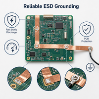 Ruban adhésif conducteur en cuivre fiable pour protection antistatique ESD des circuits imprimés, à décharge statique rapide, pour assemblage de cartes électroniques