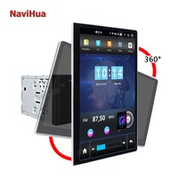 NaviHua 12,2 pouces, système Android personnalisé 2 Din, GPS, lecteur DVD de voiture, universel, style Tesla