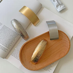 مشبك باريت فرنسي عالي الجودة بسيط ذهبي زنبركي معدني لذيل الحصان حامل إبزيم عالي الجودة إكسسوارات شعر سبيكة فارغة - Product Image 5