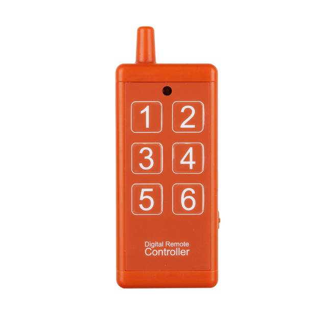 DC3.7V 6 Buttons RF Wireless Remote Controller 315/433MHz Universal USB Rechargeable Battery Industry Wireless Remote Control
