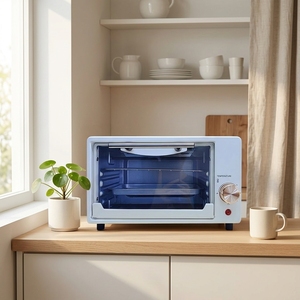 <span class=keywords><strong>Mini</strong></span>-<span class=keywords><strong>four</strong></span> électrique 10L, démarrage à un bouton, contrôle de la température, 750W, design à double bouton, grande fenêtre en verre trempé, pour comptoir - Product Image 2