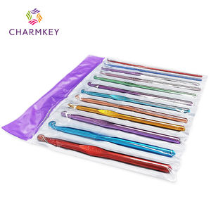 Lot de 12 crochets en aluminium de différentes tailles pour le tricot à la main - Product Image 1