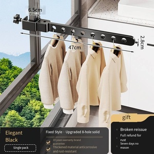 Balcon antivol <span class=keywords><strong>fenêtre</strong></span> <span class=keywords><strong>étendoir</strong></span> loquet garde clôture corde à linge pôle pour salle de bain séchage artefacts et vêtements - Product Image 6