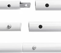 Prix usine bouton poussoir pinces à ressort tente pôle pince Kayak pagaie ressort Snap Hallow verrouillage Tube simple Double broche Clip