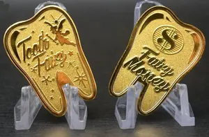 Заводская Цена Зубная сказочная Золотая монета детский подарок зубная металлическая памятная монета