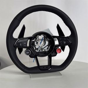 Volant noir personnalisé haut de gamme pour Audi <span class=keywords><strong>A3</strong></span> A4 A5 A6 A7 A8 C7 S8 R8 RS3 RS6 B8 B9 S7 <span class=keywords><strong>S</strong></span> <span class=keywords><strong>Line</strong></span> - Vente Flash - Product Image 6