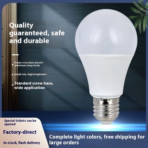 Siêu sáng <span class=keywords><strong>E27</strong></span> <span class=keywords><strong>LED</strong></span> bóng đèn trắng ánh sáng liên tục hiện tại tiết kiệm năng lượng nhựa tráng nhôm bán buôn cho hộ gia đình chiếu sáng - Product Image 5