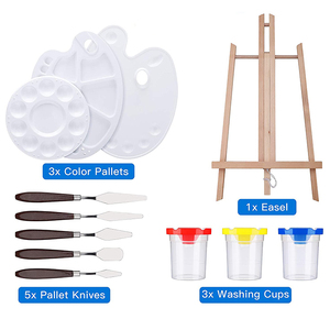 Kit de <span class=keywords><strong>peinture</strong></span> <span class=keywords><strong>acrylique</strong></span> 57 en 1, fournitures de <span class=keywords><strong>peinture</strong></span> pour artistes, ensembles de pinceaux pour enfants et adultes, <span class=keywords><strong>dessin</strong></span> - Product Image 2