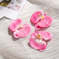 Bunga anggrek buatan 8cm warna-warni rambut DIY untuk pernikahan dinding kue bunga Harga Murah bunga anggrek sutra untuk Hari Valentine