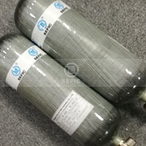 Marché CE/TPED approuvé réservoir d'air/bouteille en Fiber de carbone de plongée pour la France 3.9kg cylindres enveloppés de carbone haute CN;SHG - Product Image 2