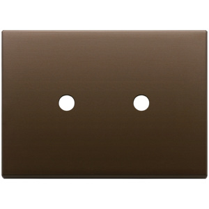 3Mx2 <b>Round</b> Dark Bronze <b>Brushed</b> Plate 12.5x9.5x1.4 Wiring Accessory - Product Image 1