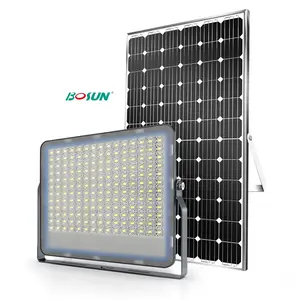 Bosun Solar Flood Light Dawn To Dusk 4000K Solar panel Kleines Solar Flood Light