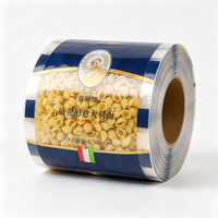 Film d'emballage laminé souple de qualité alimentaire imprimé sur mesure pour pâtes, spaghetti et macaronis, avec haute barrière anti-humidité