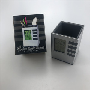 Pen Holder Storage Box Multi Functional <b>Electronic</b> <b>Calendar</b> With Alarm Clock Temperature Display For Office Study Bedroom - Product Image 2