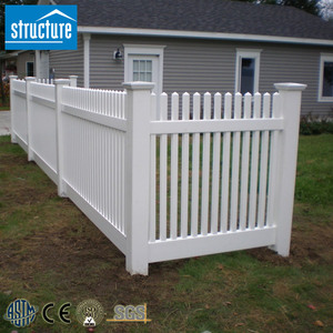 White Color PVC Vinyl <strong>Temporary</strong> <strong>Fencing</strong> Picket Panel Event <strong>Fencing</strong> Trellis Gates for Outdoor Festivals - Product Image 1