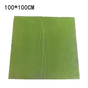 Gramado artificial para musgo, 1m x 1m, ecológico, não-tóxico, durável, macio, verde, simulação, para plantas artificiais