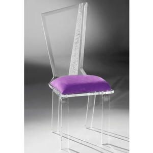 Chaise de salle à manger en plastique acrylique résine moderne vente en gros pour les événements présentoirs produit - Product Image 5