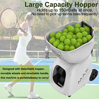 Équipement d'entraînement de tennis professionnel de haute qualité, lanceur de balles de tennis Pusun PT-MAX B, commande à distance par application de smartphone