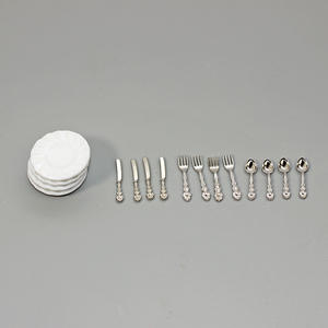 Mini piatto da torta in ceramica + forchetta e cucchiaio - Product Image 4