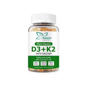 Più venduto di calcio olio di cocco integratore alimentare alto assorbibile aiuta a migliorare la densità ossea vitamina D3 K2 Gummies - Product Image 1