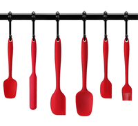 Direct du fabricant 6 pièces intégré Silicone crème grattoir gâteau spatule ensemble cuisson et pâtisserie trousse à outils pour gâteau outils