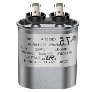 ตัวเก็บประจุ 7.5 ยูเอฟ 370V 400VAC 50/60Hz สำหรับใช้สตาร์ทและวิ่งมอเตอร์ระบายอากาศ - Product Image 1