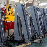 Nouvelle conception de grue marine hydraulique à articulation de 0,8/1 tonne, grue de levage de yacht, grue de levage de bateau avec treuil et télécommande pour le levage