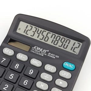 Calculadora Joinus Js837 de 12 Dígitos con Doble Alimentación, Energía Solar, para Uso Financiero y de Oficina - Product Image 1
