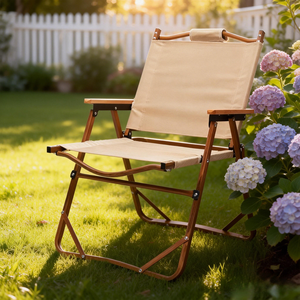 Chaise de camping portable légère, cadre en aluminium robuste, pliage rapide en 1 seconde, ergonomique et stable pour les événements en plein air, la plage et les pique-niques - Product Image 1