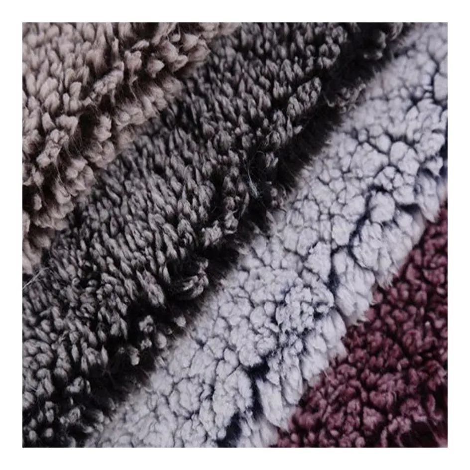 कंबल के लिए पेशेवर कस्टम प्रिंट 100% डबल पक्षीय नरम मोटाई वाला सरपा ऊन कपड़े