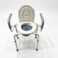 Chaise de douche médicale durable certifiée CE avec embouts en caoutchouc antidérapants, unisexe, pour la sécurité des personnes âgées dans la salle de bain, garantie 1 an