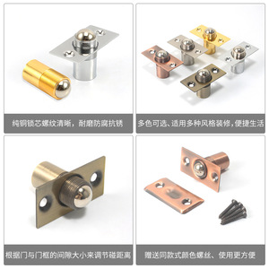 Butée de porte en cuivre finition dorée, fixation par vis, usage intérieur, design moderne et durable - Product Image 4