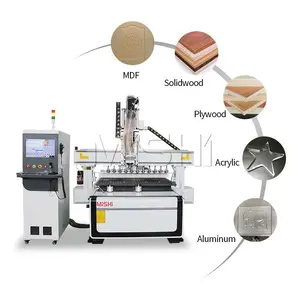 MISHI 3d carving machine 3 axis 1325 cnc router wood carving cutting for door kitchen cabinet furniture making