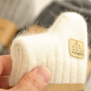 Bán Buôn Mùa Đông Dày Cashmere Vớ Len Ấm Cúng Rắn Màu Cừu Len Phụ Nữ Vớ - Product Image 2