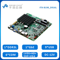 Motherboard Mini-ITX Industri Terintegrasi J1900 DDR3L 9 USB 6 COM 12V SATA2.0 SATA MSATA 17 17cm