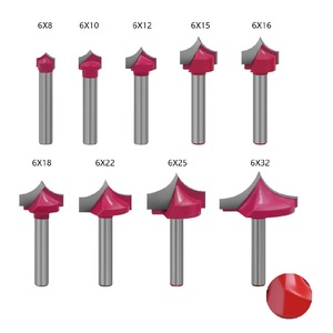 Hozly điểm mũi cuối dao phay vonfram hợp kim coban để cắt gỗ ván dăm 6mm phay CNC - Product Image 2