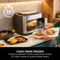 Cuisinière multifonction 12-en-1, four vapeur, friteuse à air, avec 8 portions, cuisson rapide, multifonction