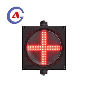 Semáforo de Tráfico de 300 mm (12 Pulgadas), IP65, Plástico PC, Señal de Tráfico con Cruz Roja - Product Image 1
