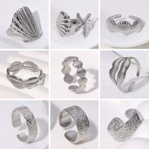 Anillos Abiertos de Acero Inoxidable con Diseño Misterioso del Ojo de Horus para Hombre y Mujer - Product Image 5