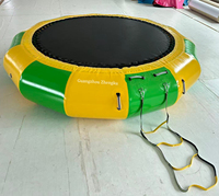Trampoline aquatique gonflable ZHENGKU de 10 pieds pour lac/piscine, trampoline gonflable d'extérieur pour parc d'attractions