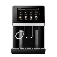 Cafetera de Goteo Programable con Control Digital para Uso Doméstico y Hotelero, Espumador de Leche Inteligente, Molinillo Integrado y Autolimpieza