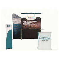 Impresión de logotipo personalizado Herramienta de configuración rápida Gratis 10x10 Marco de aluminio Tela elástica Soporte de exhibición Cabina de feria comercial portátil