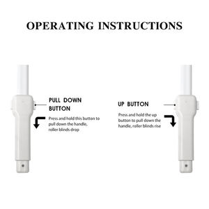 Manche <span class=keywords><strong>de</strong></span> store à enroulement manuel sans chaîne pour la sécurité des enfants, sans cordon, pour enrouler et dérouler - Product Image 3