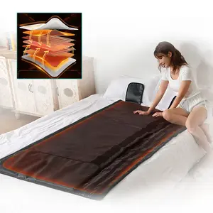 Btws terapi Spa rumah mewah, selimut Sauna elektrik Premium dengan selimut terapi panas untuk tidur yang ditingkatkan