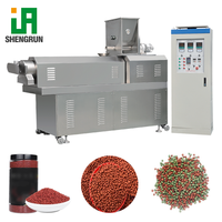 Machine d'extrusion de ligne de production d'aliments pour poissons aquatiques flottants, extrudeuse à double vis pour la fabrication d'aliments pour poissons