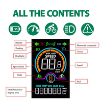 Speedometer sepeda elektrik, Odometer Digital Display ponsel untuk sepeda jalan berkabel komputer