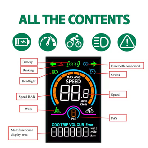 Cho <span class=keywords><strong>Bluetooth</strong></span> điều khiển Xe đạp điện công tơ mét/Đo Dặm kỹ thuật số điện thoại di động hiển thị cho xe đạp đường có dây xe đạp máy tính - Product Image 2